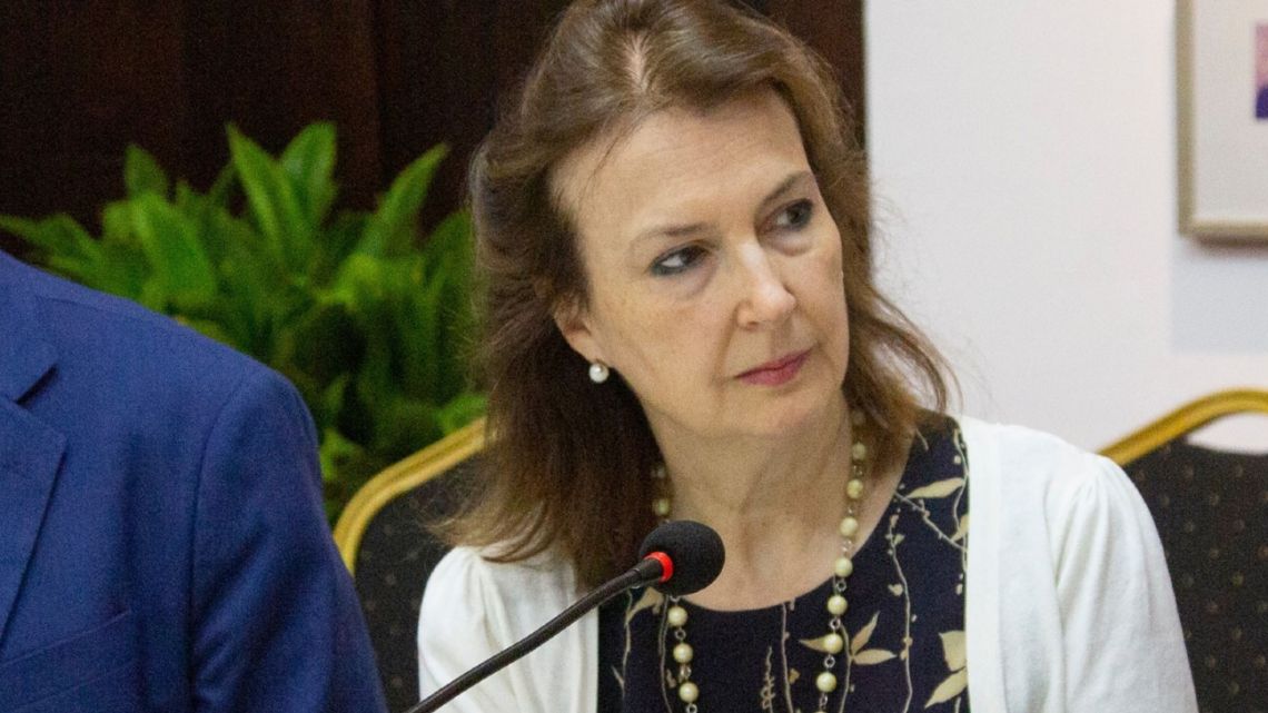 FOREIGN MINISTER DIANA MONDINO LISTENS DURING A MERCOSUR MEETING IN ASUNCIÓN, PARAGUAY ON JANUARY 24. | SANTI CARNERI/BLOOMBERG