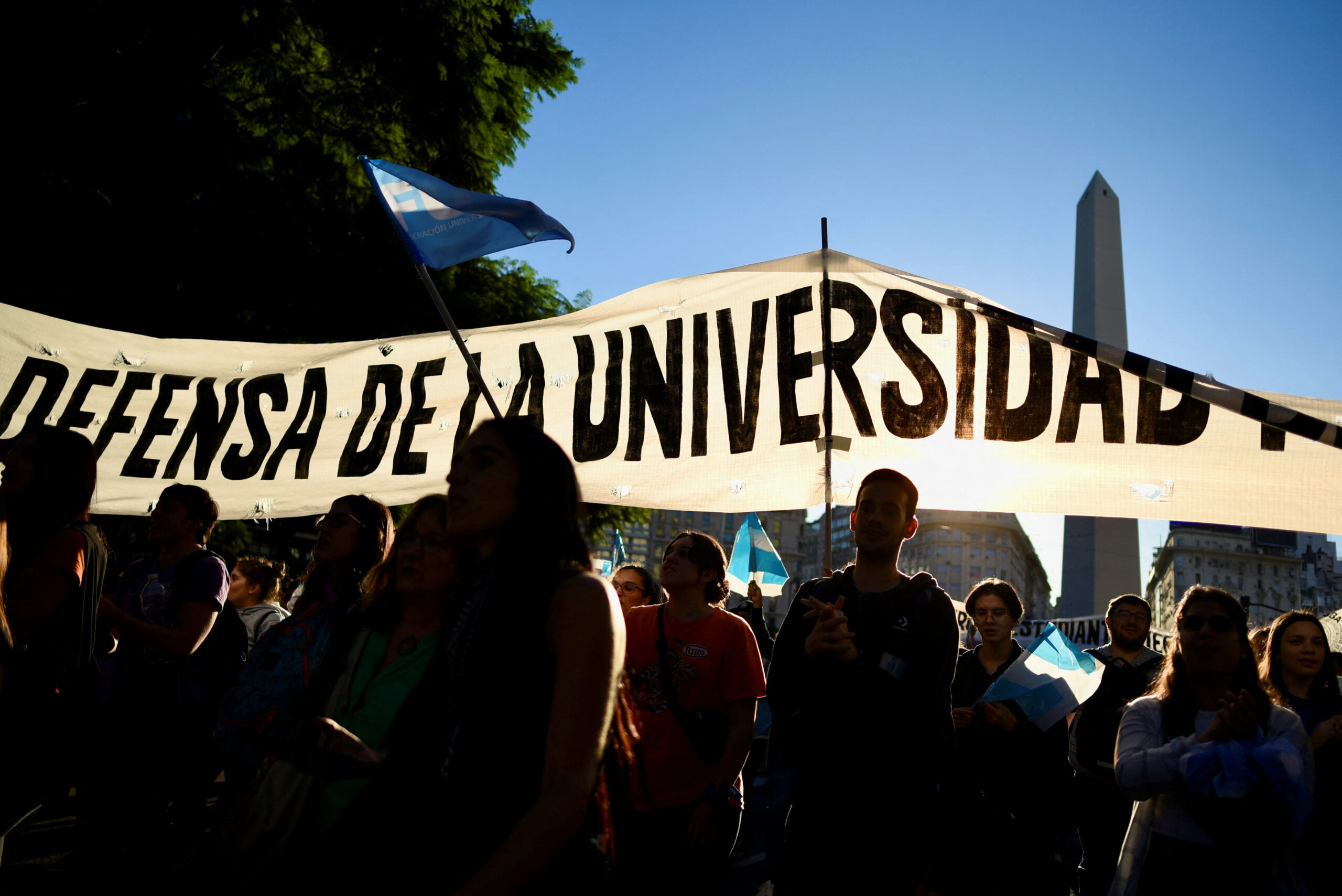 Thousands gather in Buenos Aires to protest higher education budget cuts