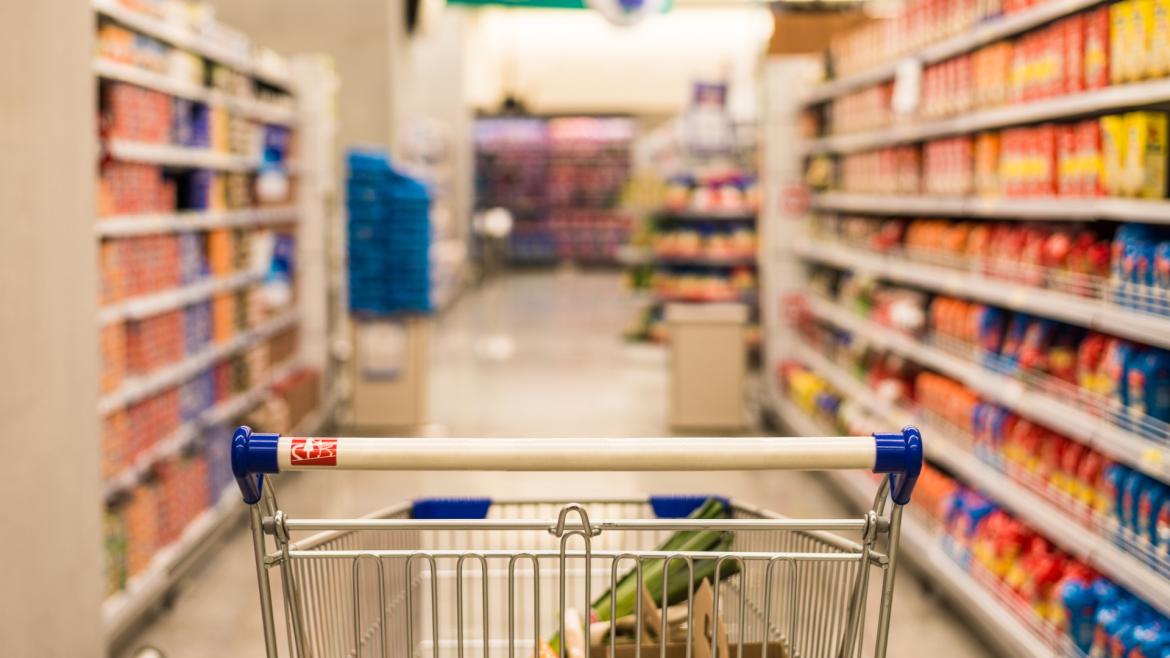 Supermarket spending drops 7.3% in March