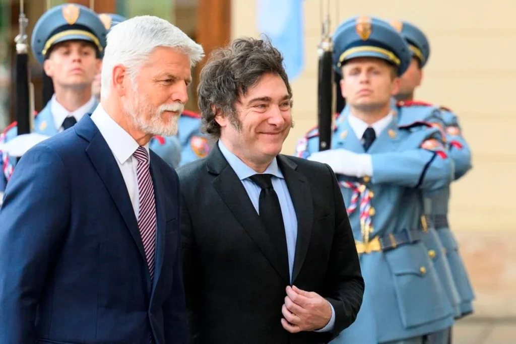 Argentina’s President Javier Milei meets Czech leaders