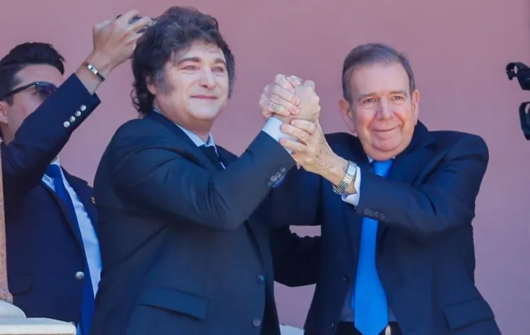 Milei welcomes González Urrutia at Casa Rosada